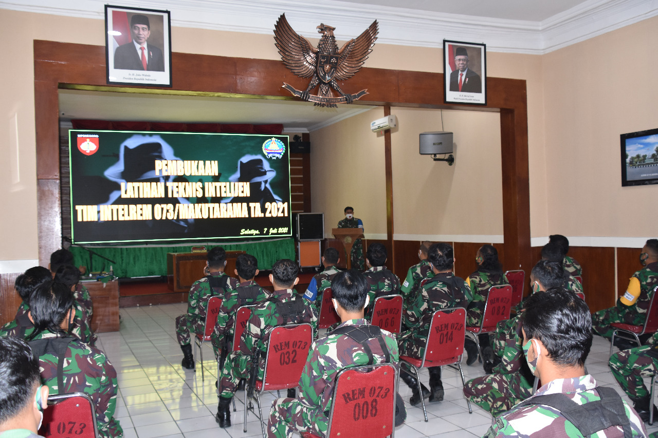 Tingkatkan Kemampuan Intelijen, Korem 073/Makutarama Selenggarakan Latihan Teknis 